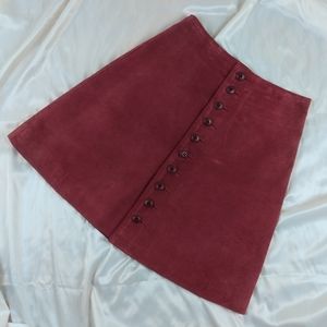 🖤SOLD🖤Vintage Express dusty rose suede skirt